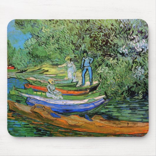 Vincent van Gogh - Oever van de Oise bij Auvers Muismat (Voorkant)