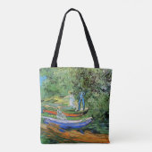 Vincent van Gogh - Oever van de Oise bij Auvers Tote Bag (Achterkant)