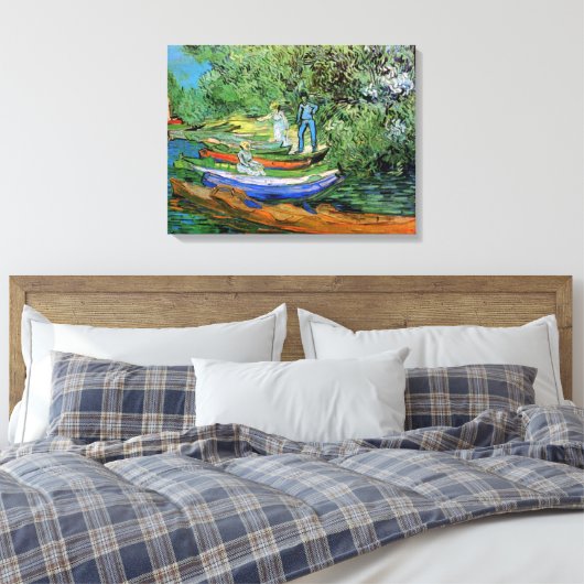 Vincent van Gogh - Oise bij Auvers Canvas Afdruk (Insitu (Slaapkamer))