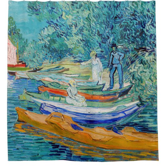 Vincent van Gogh - Oise bij Auvers Douchegordijn (Voorkant)