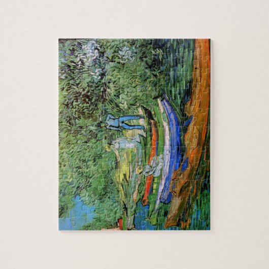 Vincent van Gogh - Oise bij Auvers Legpuzzel (Verticaal)