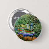 Vincent van Gogh - Oise bij Auvers Ronde Button 5,7 Cm (Voorkant /achterkant)