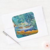 Vincent van Gogh - Oise bij Auvers Vierkante Sticker (Envelop)