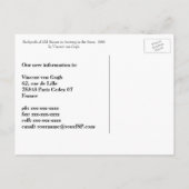 Vincent Van Gogh Old Houses, adreswijziging Aankondigingskaart (Achterkant)