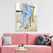 Vincent van Gogh | Old Man in Sorrow Canvas Afdruk (Insitu (Woonkamer))