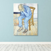 Vincent van Gogh | Old Man in Sorrow Canvas Afdruk (Insitu (Houten vloer))