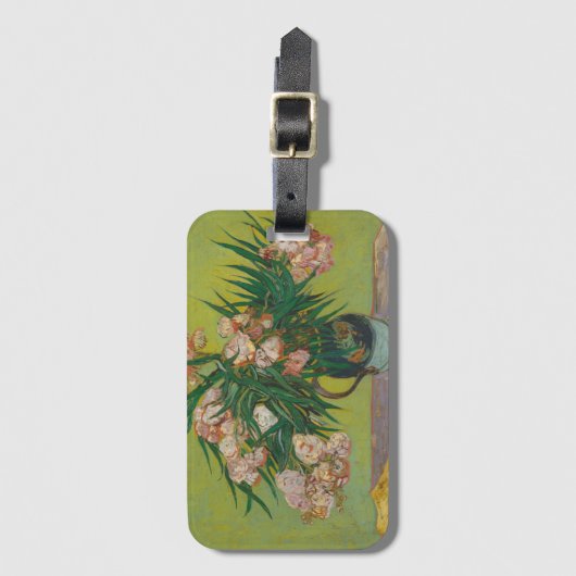 Vincent Van Gogh Oleander bloemenschilderij Bagagelabel (Voorkant (verticaal))