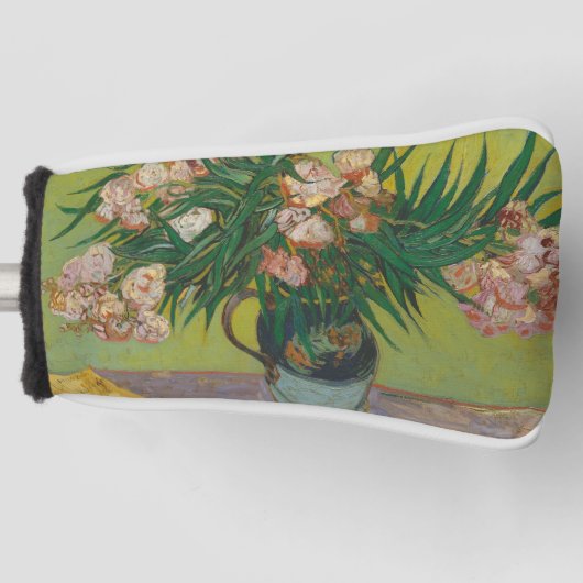 Vincent Van Gogh Oleander bloemenschilderij Golfheadcover (Voorkant)