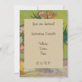 Vincent Van Gogh Oleander bloemenschilderij Kaart (Achterkant)