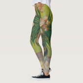 Vincent Van Gogh Oleander bloemenschilderij Leggings (Links)