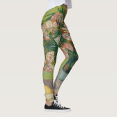 Vincent Van Gogh Oleander bloemenschilderij Leggings (Rechts)