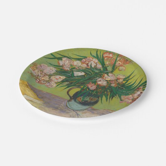 Vincent Van Gogh Oleander bloemenschilderij Papieren Bordje (Gekanteld)