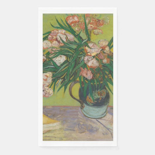 Vincent Van Gogh Oleander bloemenschilderij Servet (Voorkant)