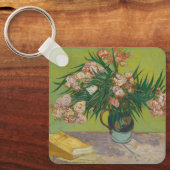 Vincent Van Gogh Oleander bloemenschilderij Sleutelhanger (Voorkant)