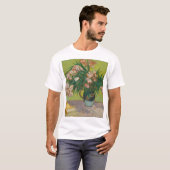 Vincent Van Gogh Oleander bloemenschilderij T-shirt (Voorkant volledig)