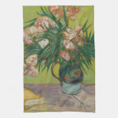 Vincent Van Gogh Oleander bloemenschilderij Theedoek (Verticaal)
