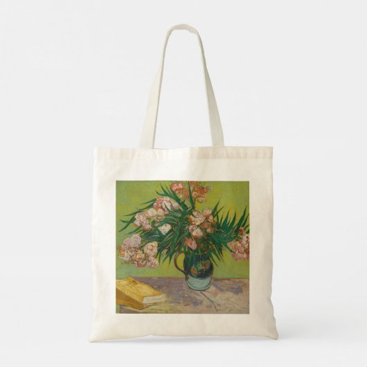 Vincent Van Gogh Oleander bloemenschilderij Tote Bag (Achterkant)