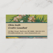 Vincent Van Gogh Oleander bloemenschilderij Visitekaartje (Voorkant)