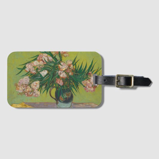 Vincent Van Gogh oleander bloemschilderij Bagagelabel (Voorkant (horizontaal))