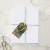 Vincent Van Gogh Oleander bloemschilderij Cadeaulabel (Met Touw)