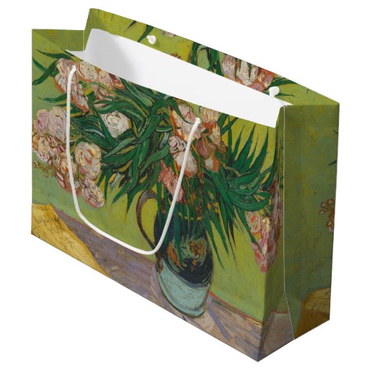 Vincent Van Gogh oleander bloemschilderij Groot Cadeauzakje (Voorkant Gekanteld)