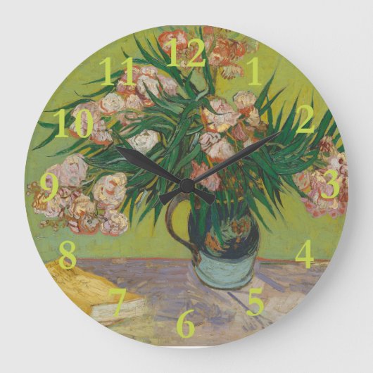 Vincent Van Gogh Oleander bloemschilderij Grote Klok (Voorkant)