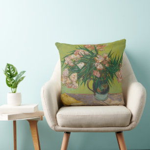 Vincent Van Gogh oleander bloemschilderij Kussen
