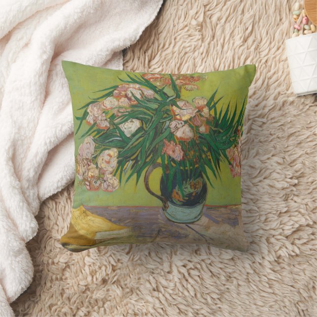 Vincent Van Gogh Oleander bloemschilderij Kussen (Deken)