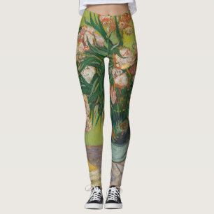 Vincent Van Gogh oleander bloemschilderij Leggings