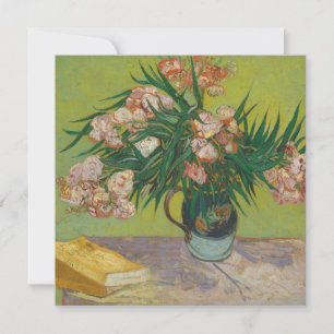 Vincent Van Gogh oleander bloemschilderij Notitiekaartje