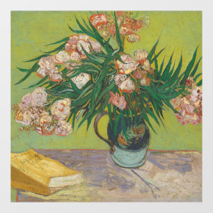 Vincent Van Gogh oleander bloemschilderij Raamsticker