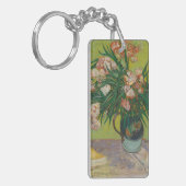 Vincent Van Gogh oleander bloemschilderij Sleutelhanger (Voorkant Links)