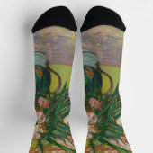 Vincent Van Gogh Oleander bloemschilderij Sokken (Top)