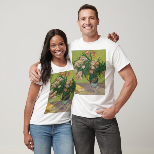 Vincent Van Gogh oleander bloemschilderij T-shirt (Unisex)