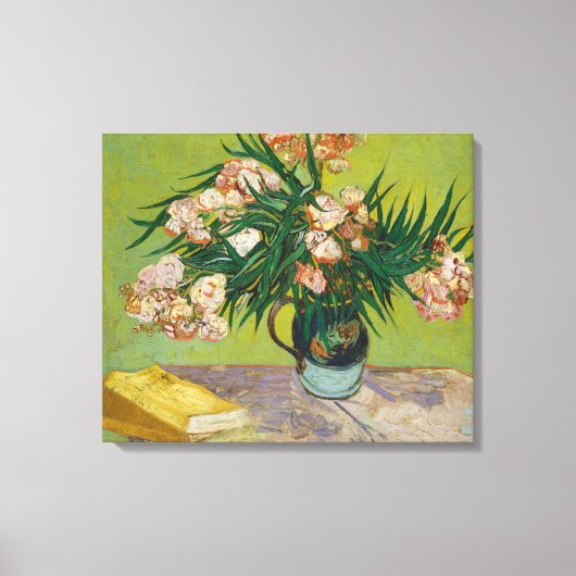 Vincent Van Gogh Oleander Still Life Canvas Afdruk (Voorkant)