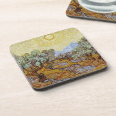 Vincent van Gogh | Olijfbomen, 1889 Bier Onderzetter (Linkerzijde)
