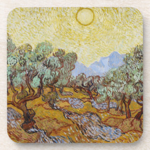 Vincent van Gogh Olijfbomen, 1889 Bier Onderzetter
