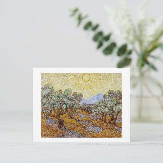 Vincent van Gogh | Olijfbomen, 1889 Briefkaart (Staand voorkant)