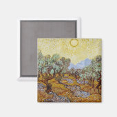 Vincent van Gogh | Olijfbomen, 1889 Magneet (Voorkant / Achterkant)
