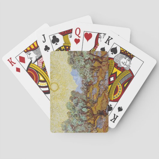 Vincent van Gogh | Olijfbomen, 1889 Pokerkaarten (Achterkant)