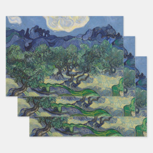 Vincent van Gogh - Olijfbomen, Alpillesgebergte Inpakpapier Vel