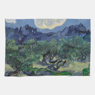 Vincent van Gogh - Olijfbomen, Alpillesgebergte Theedoek