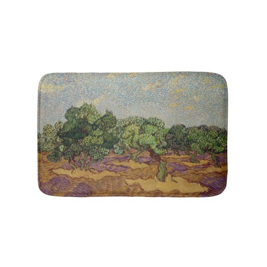 Vincent van Gogh - Olijfbomen Badmat (Voorkant)