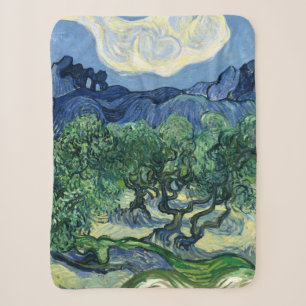 Vincent Van Gogh Olijfbomen Berglandschap Sherpa Deken