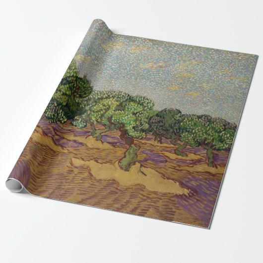 Vincent van Gogh - Olijfbomen Cadeaupapier (Uitgerold)