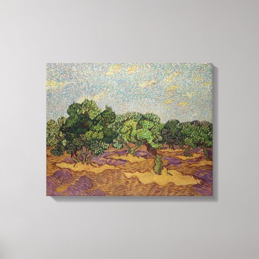 Vincent van Gogh - Olijfbomen Canvas Afdruk (Voorkant)