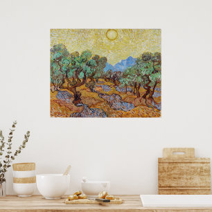 Vincent van Gogh Olijfbomen Fijne Kunst Poster