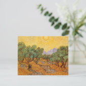 Vincent van Gogh - Olijfbomen, Gele Lucht en Zon (Staand voorkant)