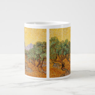Vincent van Gogh - Olijfbomen, Gele Lucht en Zon Grote Koffiekop