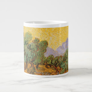 Vincent van Gogh - Olijfbomen, Gele Lucht en Zon Grote Koffiekop